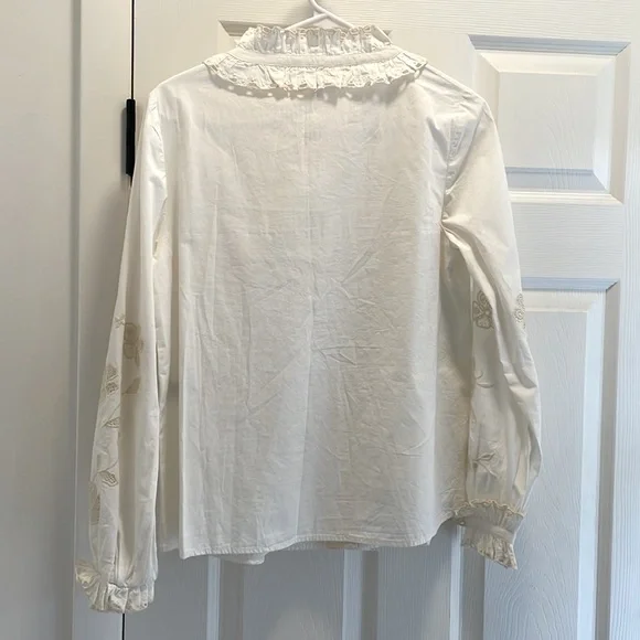 Sezane Chemise Kelly Blouse in Ecru - Picture 4 of 4